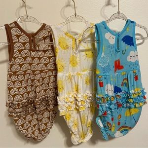 Little Sleepies Bubble Romper lot